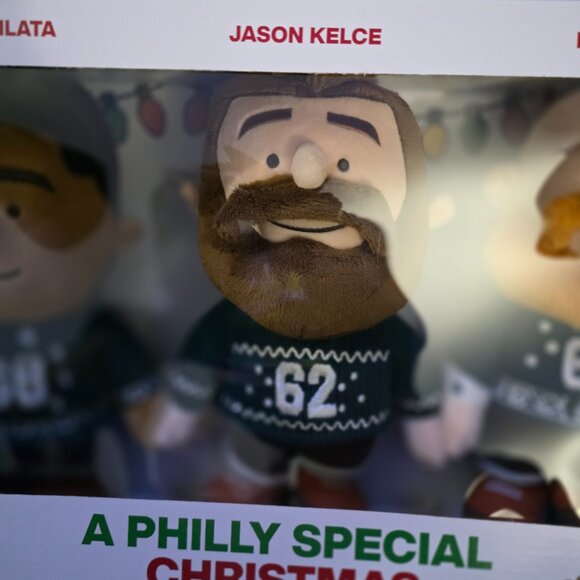 Philly Special Christmas Holiday Huddle Plush Collector Set, NEW in box, Eagles - Picture 3 of 5